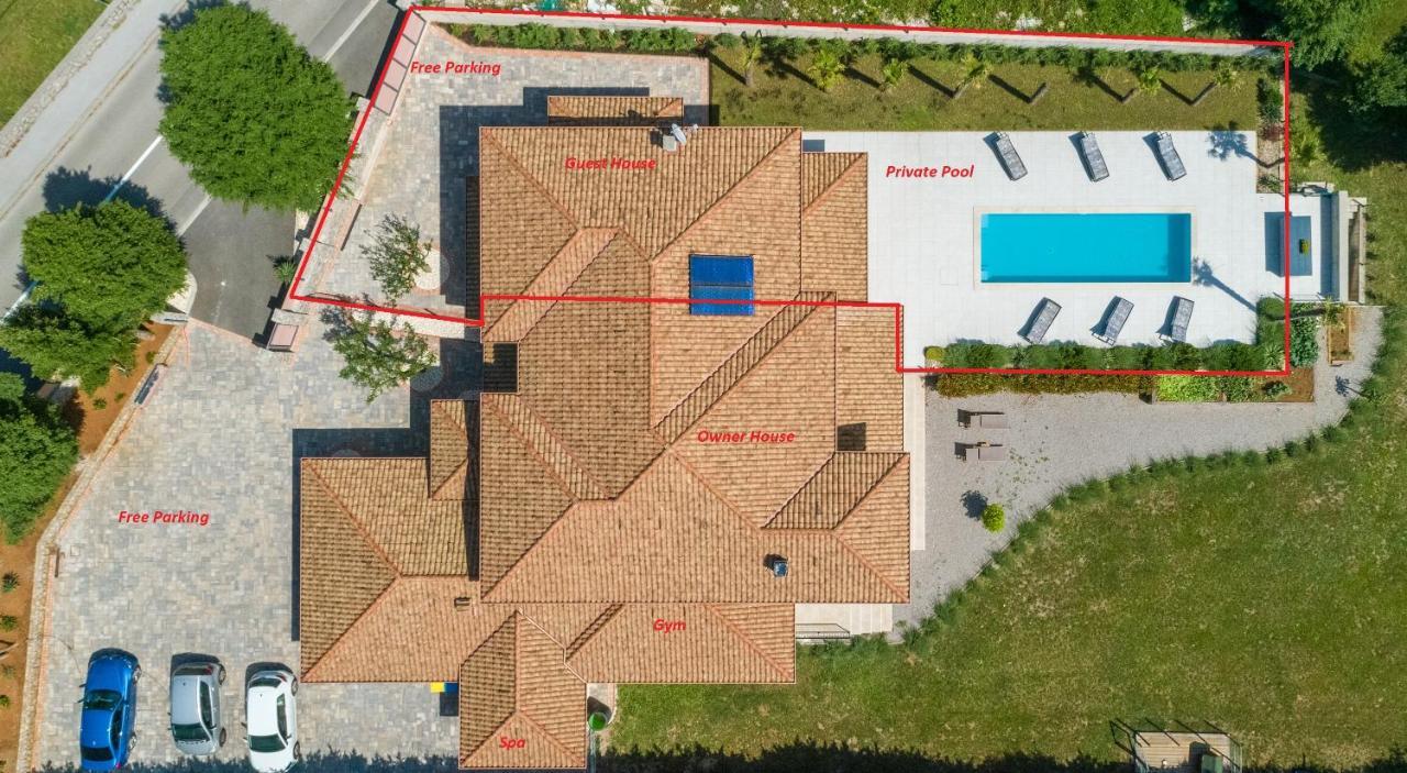 Villa Palma With Heated Private Pool Podhum Экстерьер фото